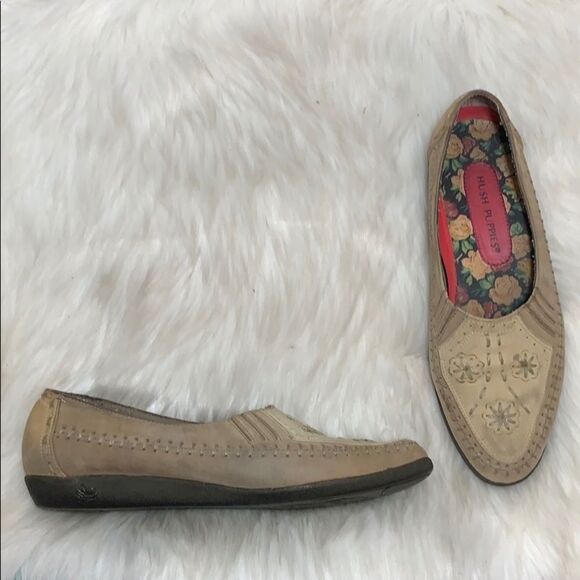 Hush Puppies Leather Slip Ons Size 6 - Picture 1 of 6